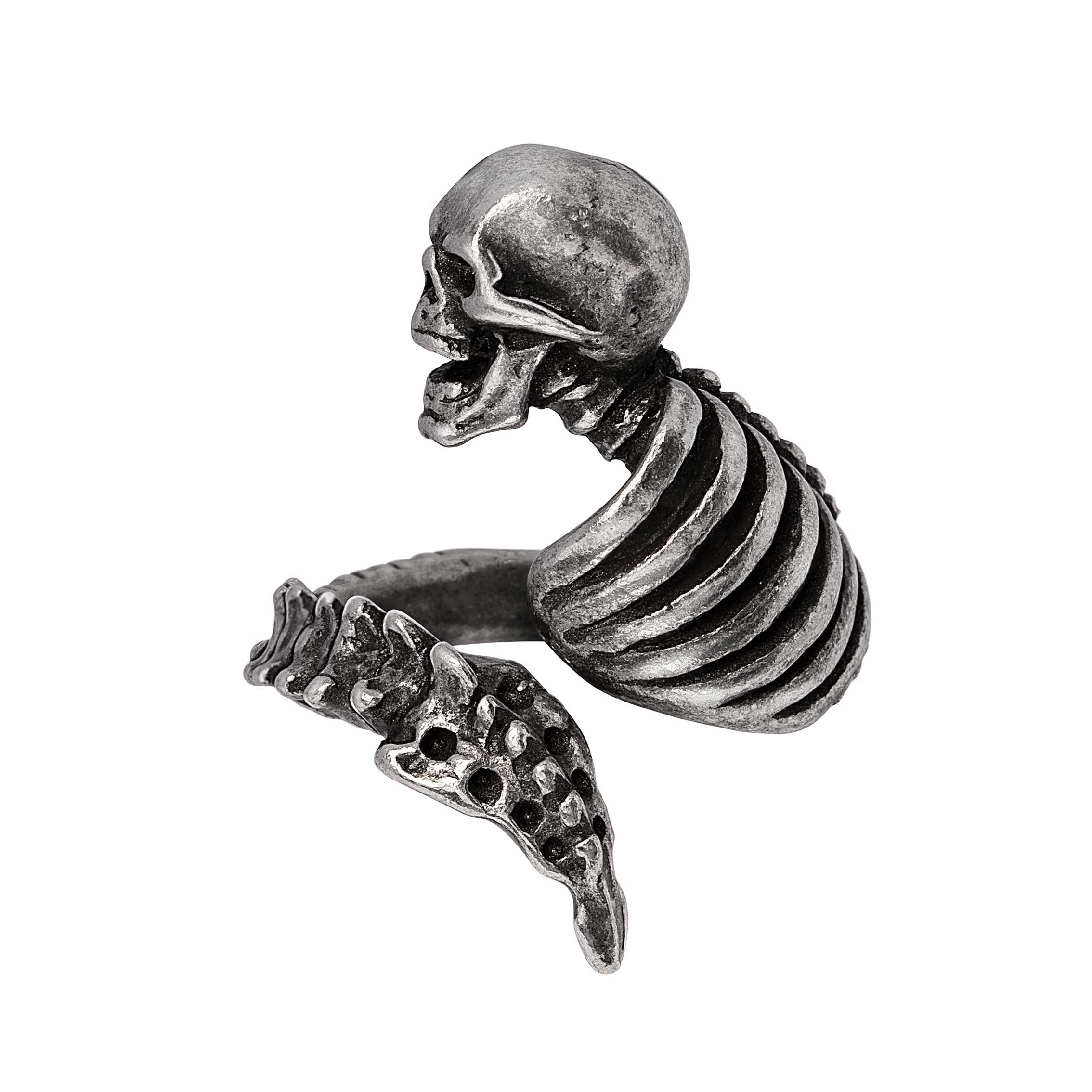 Alchemy Gothic Resurrected Wrap Skull Ring R251