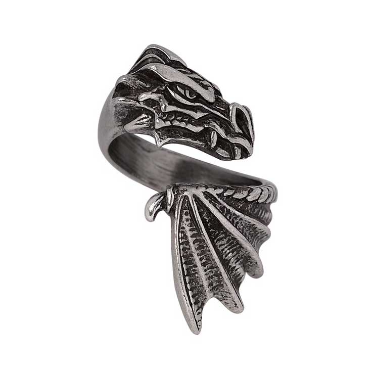 Alchemy Gothic The Awakening Dragon Wrap Ring R253