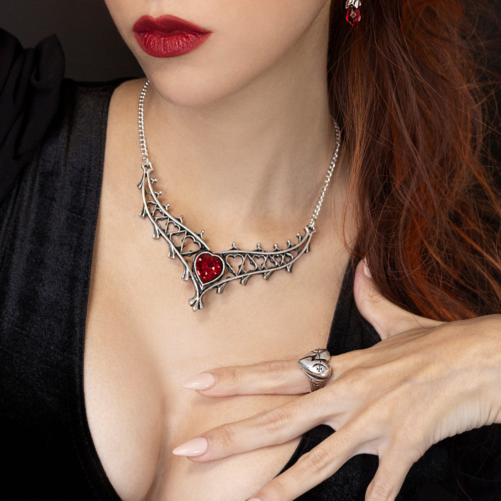 Alchemy Gothic Broken Promise Heart Adjustable Ring R258