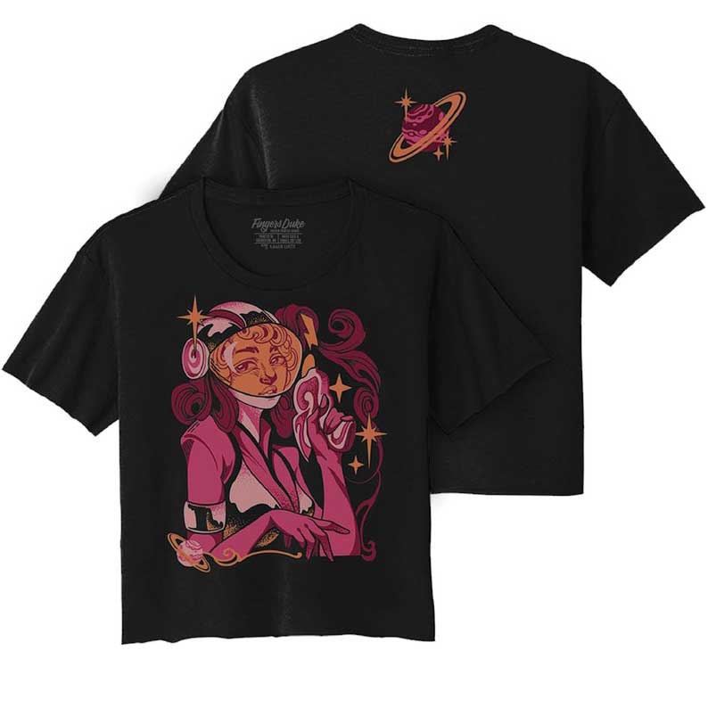 Fingers Duke Space Gal Cropped T-Shirt