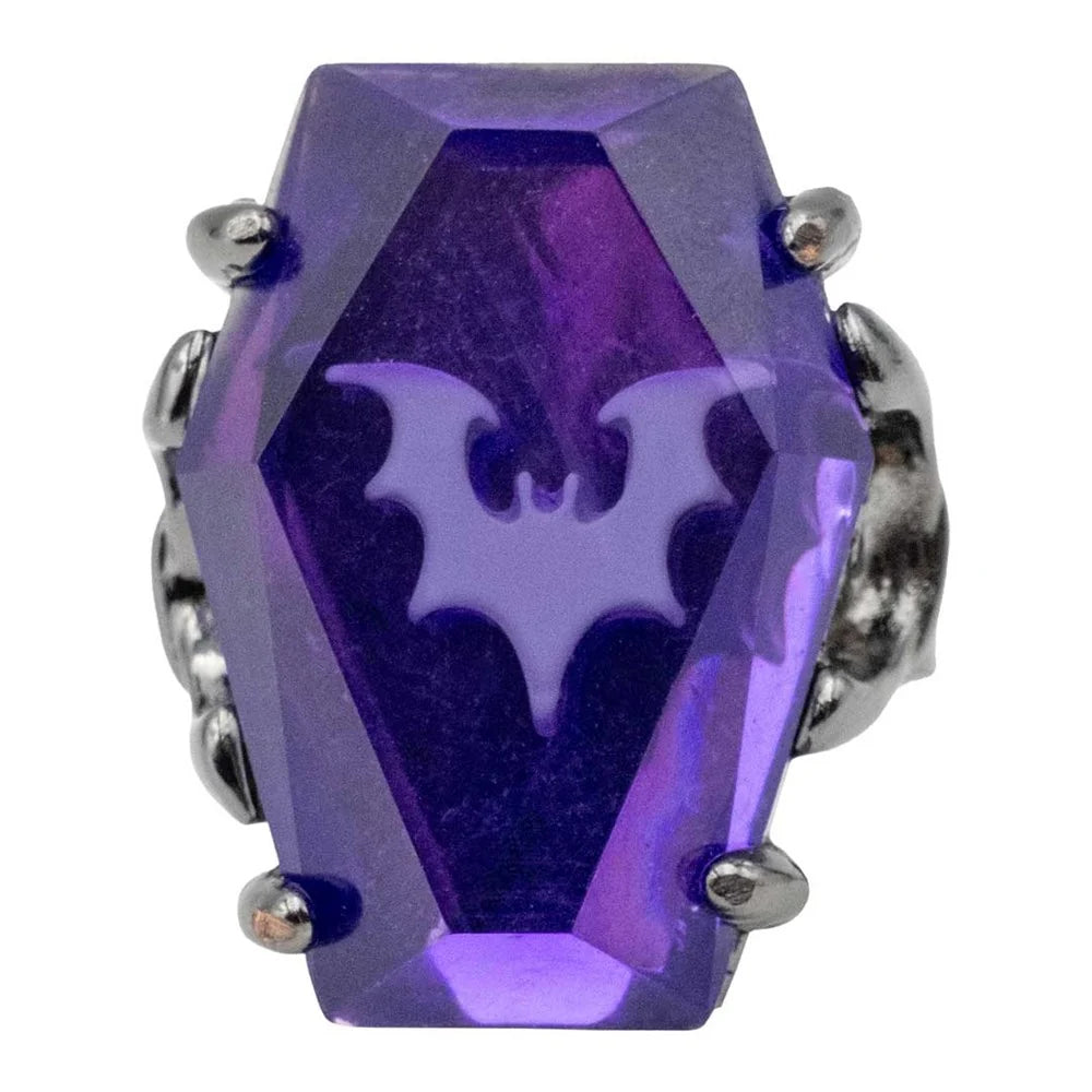Kreepsville 666 Elvira Coffin Jewel Purple Ring