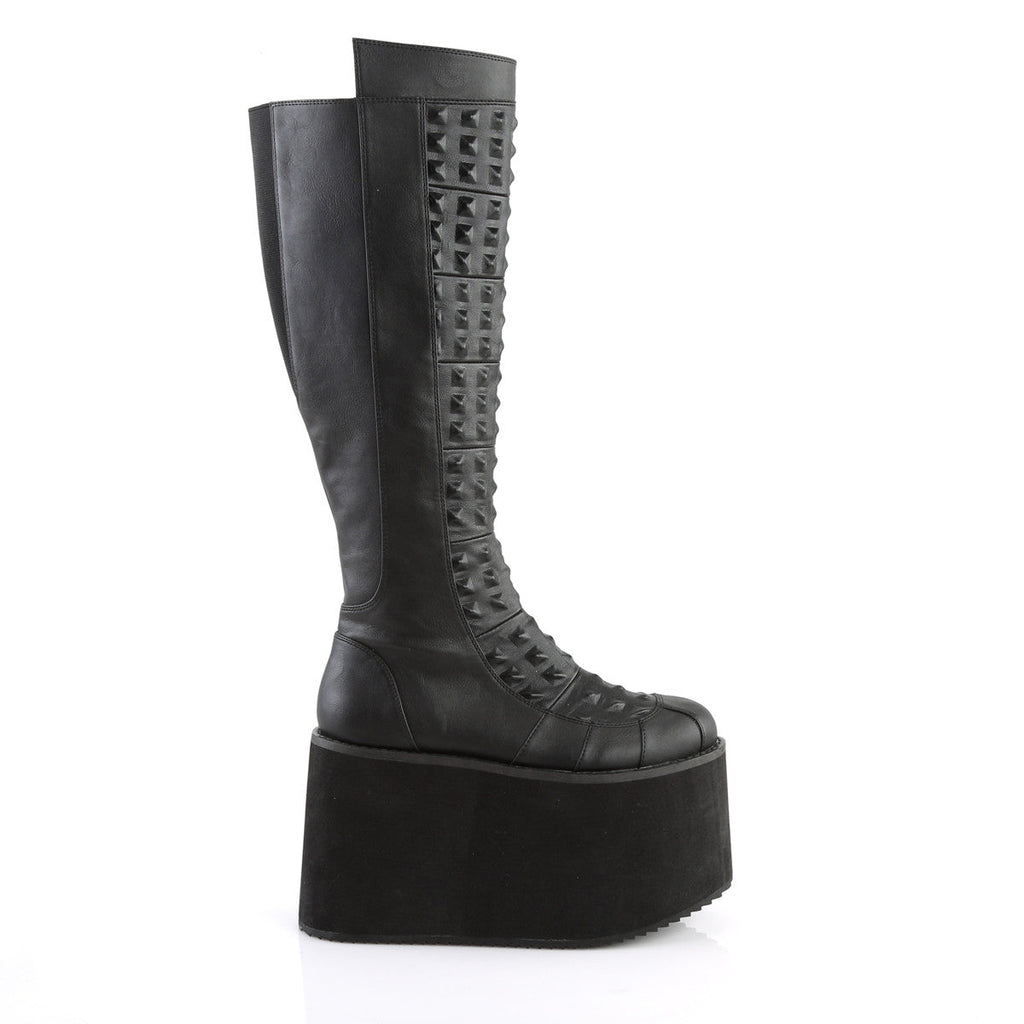 Demonia Rot 13 Black Vegan Leather
