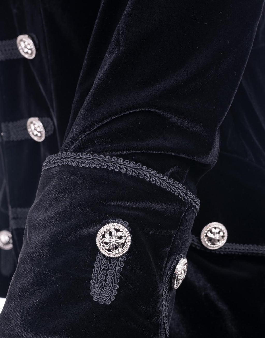 Rock Roll n Soul Black Velvet Frock Coat