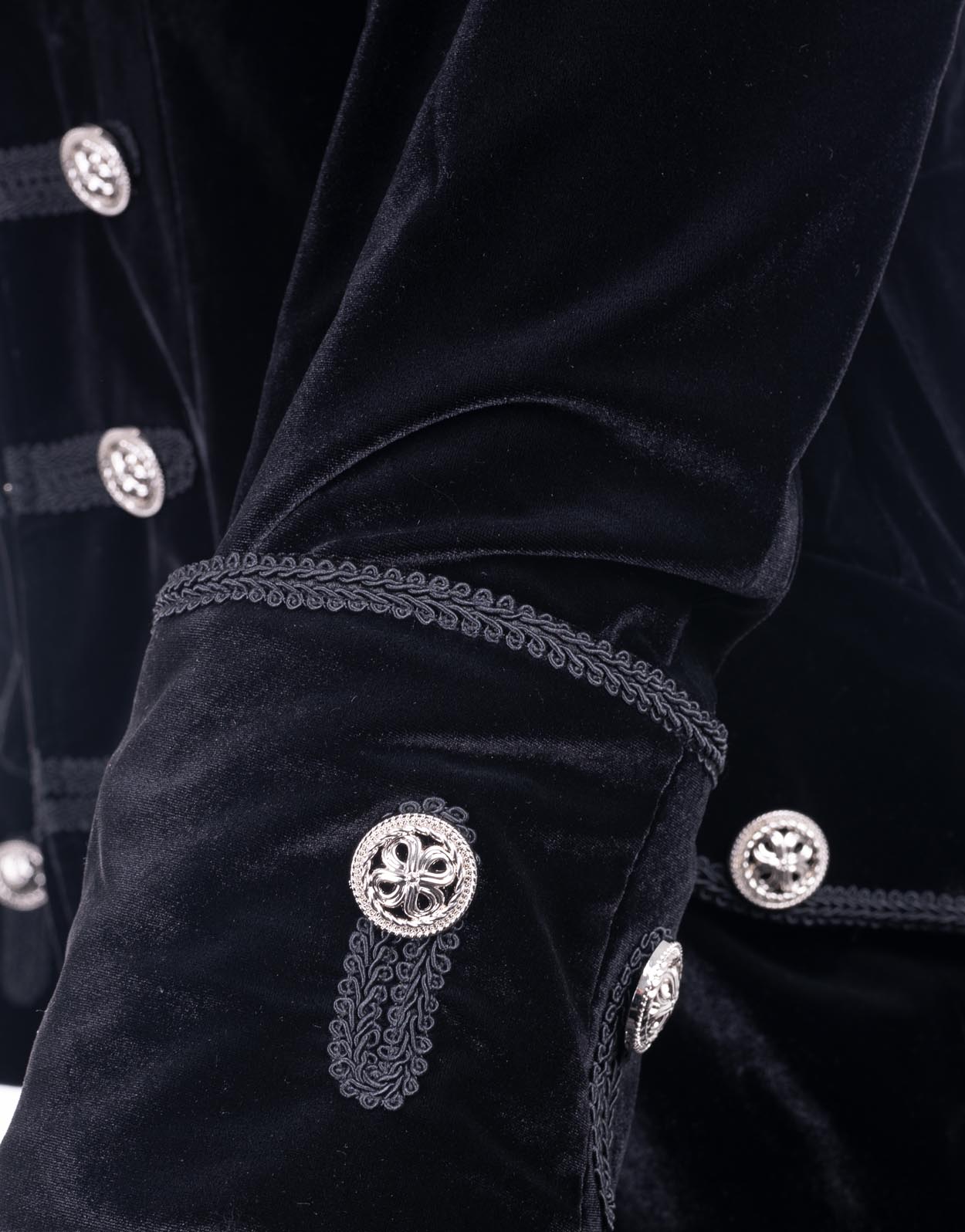 Rock Roll n Soul Black Velvet Frock Coat