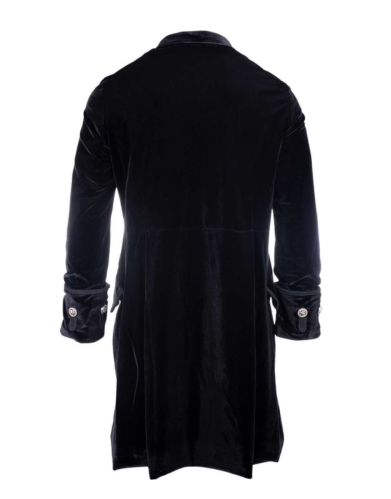 Rock Roll n Soul Black Velvet Frock Coat