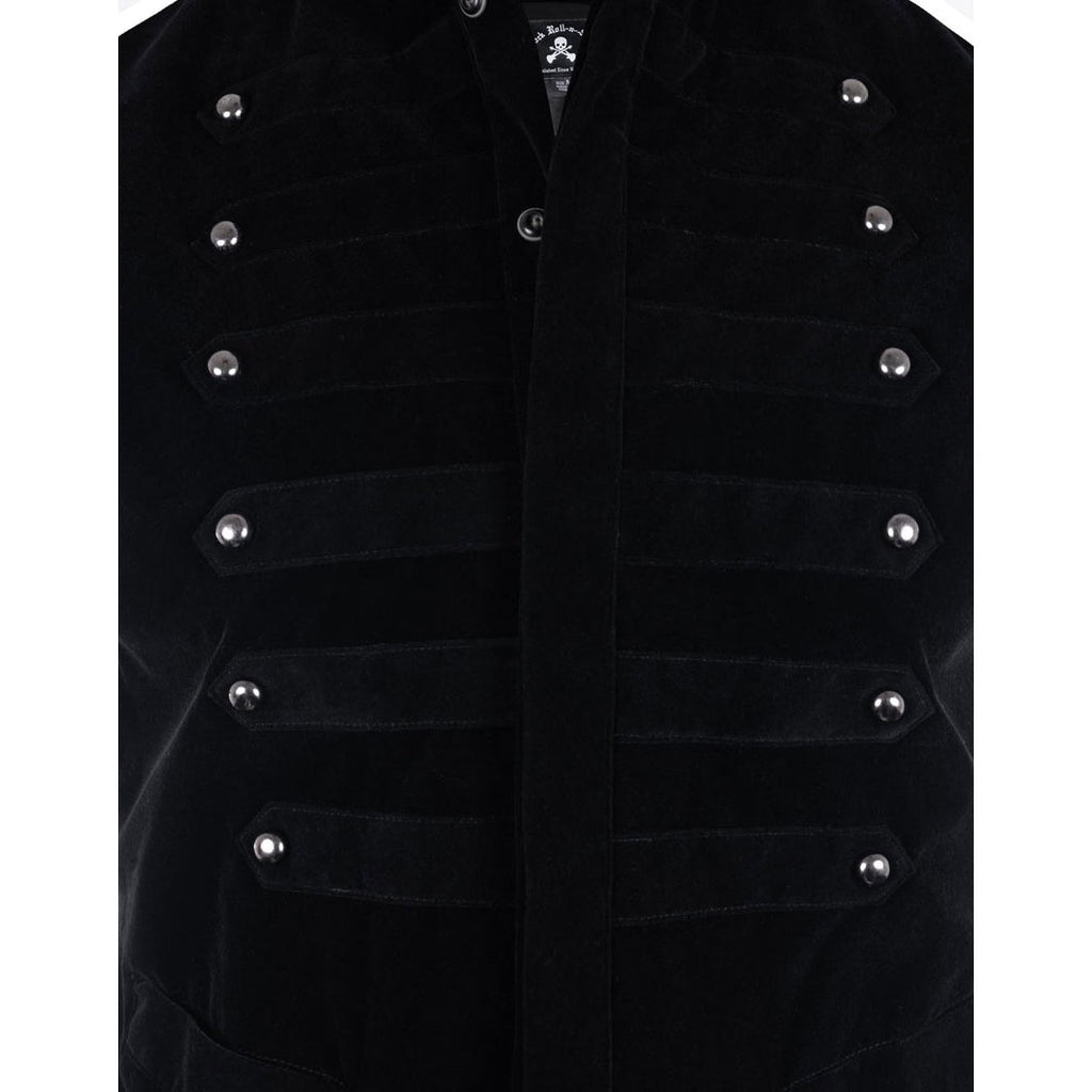 Rock Roll n Soul Velvet Crush Vest Black