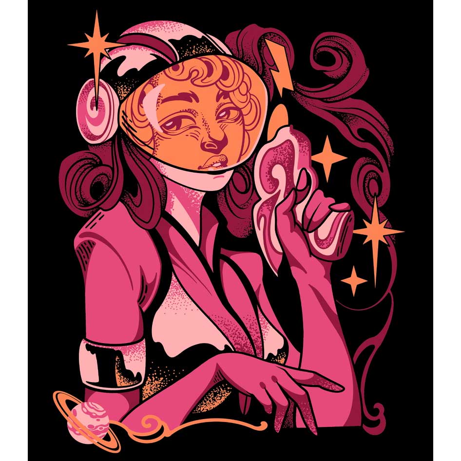 Fingers Duke Space Gal Cropped T-Shirt