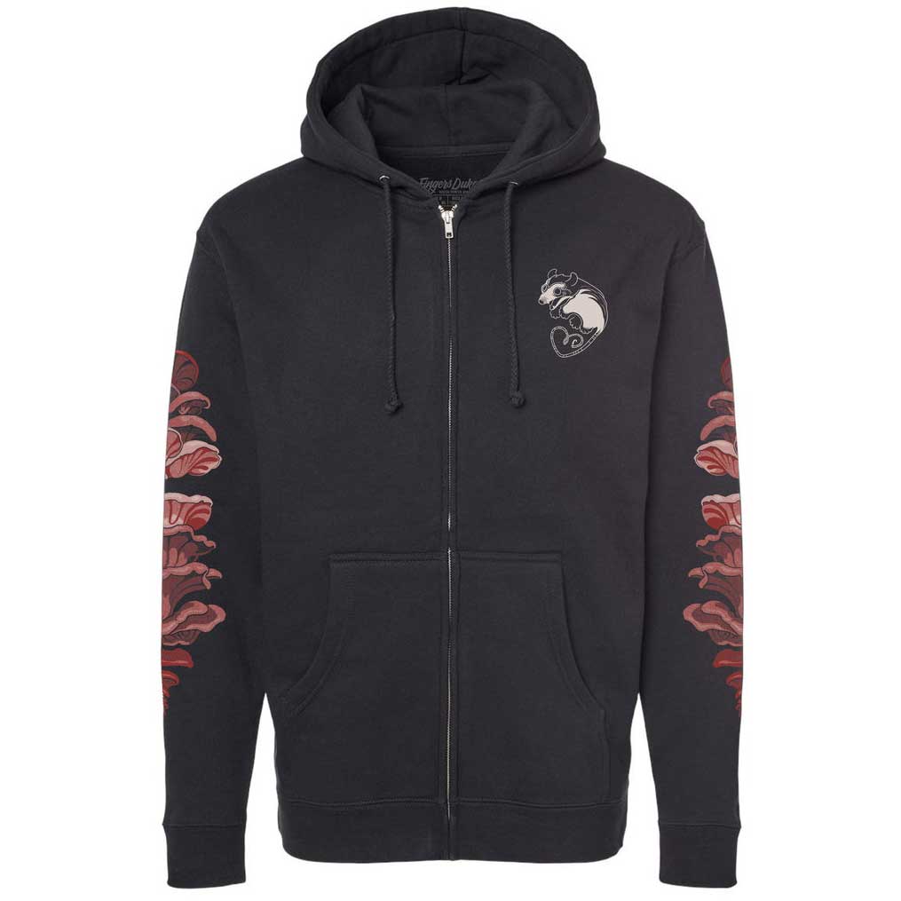 Fingers Duke Awesome Opossum Zip Up Hoodie