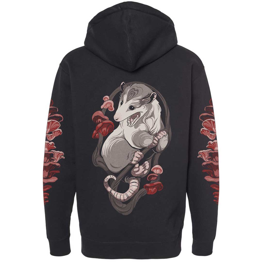 Fingers Duke Awesome Opossum Zip Up Hoodie