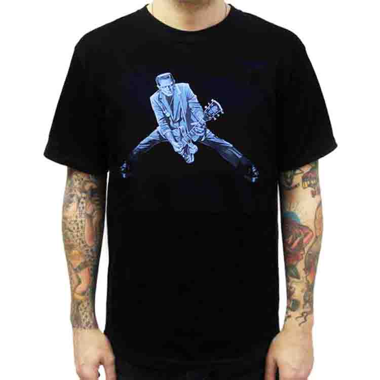 Lowbrow Art Rock N Roll Monster Frankenstein Black Tee