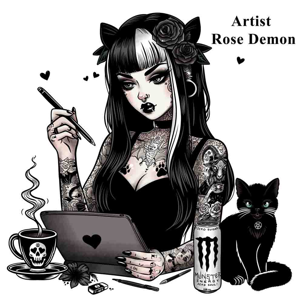 Lowbrow Art Mistress Vira Black Tee