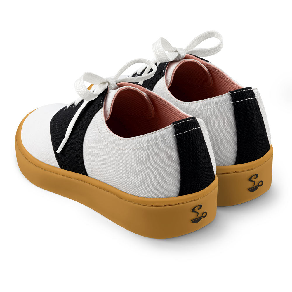 Saddle Casual White Black Sneaker