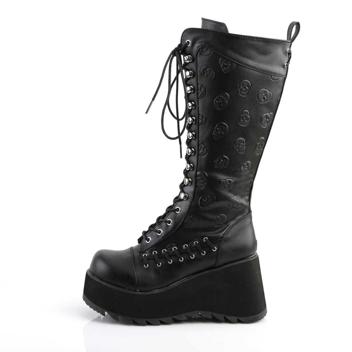 Demonia Scene 107 Black Vegan Leather