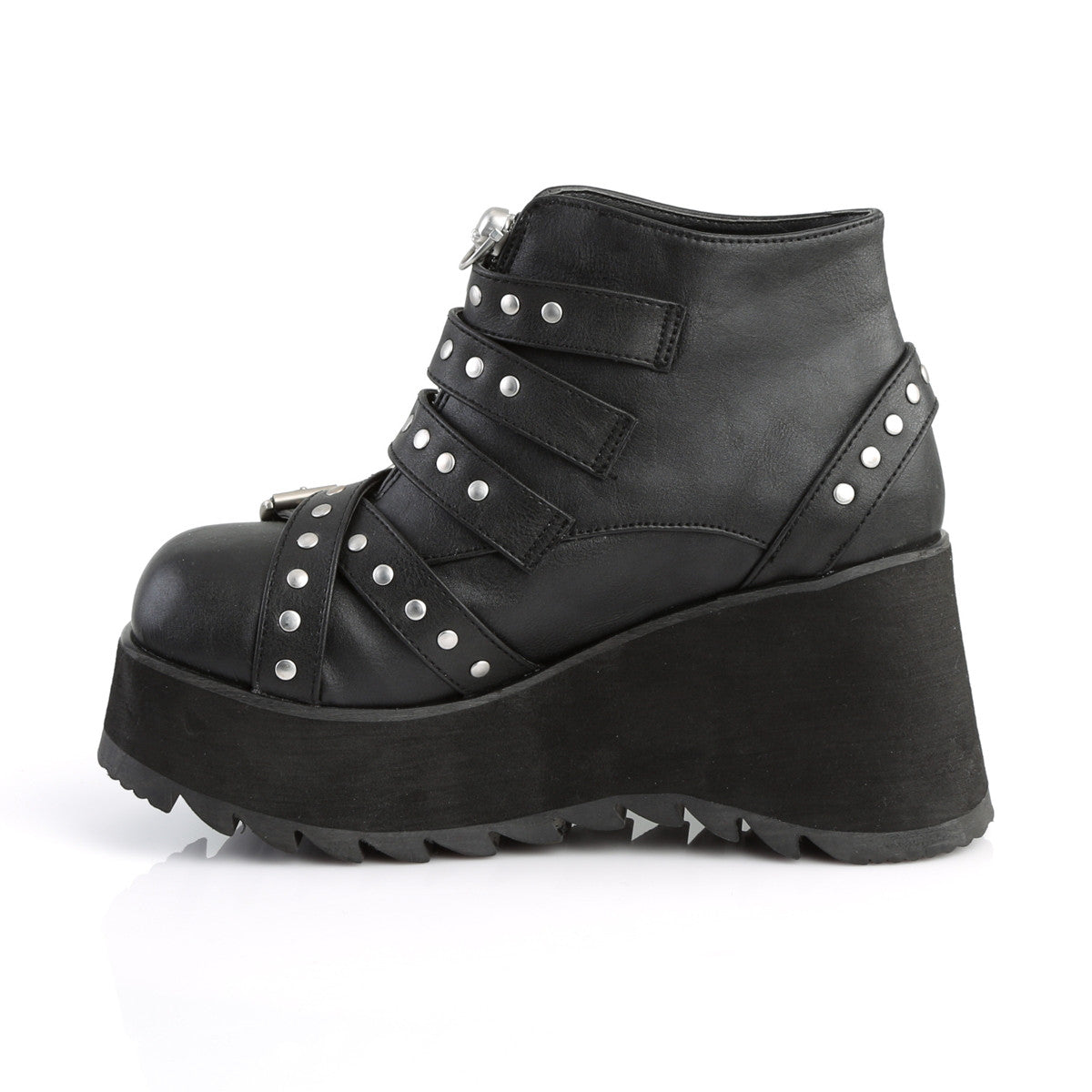 Demonia Scene 30 Black Vegan Leather