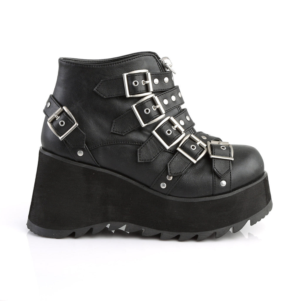 Demonia Scene 30 Black Vegan Leather