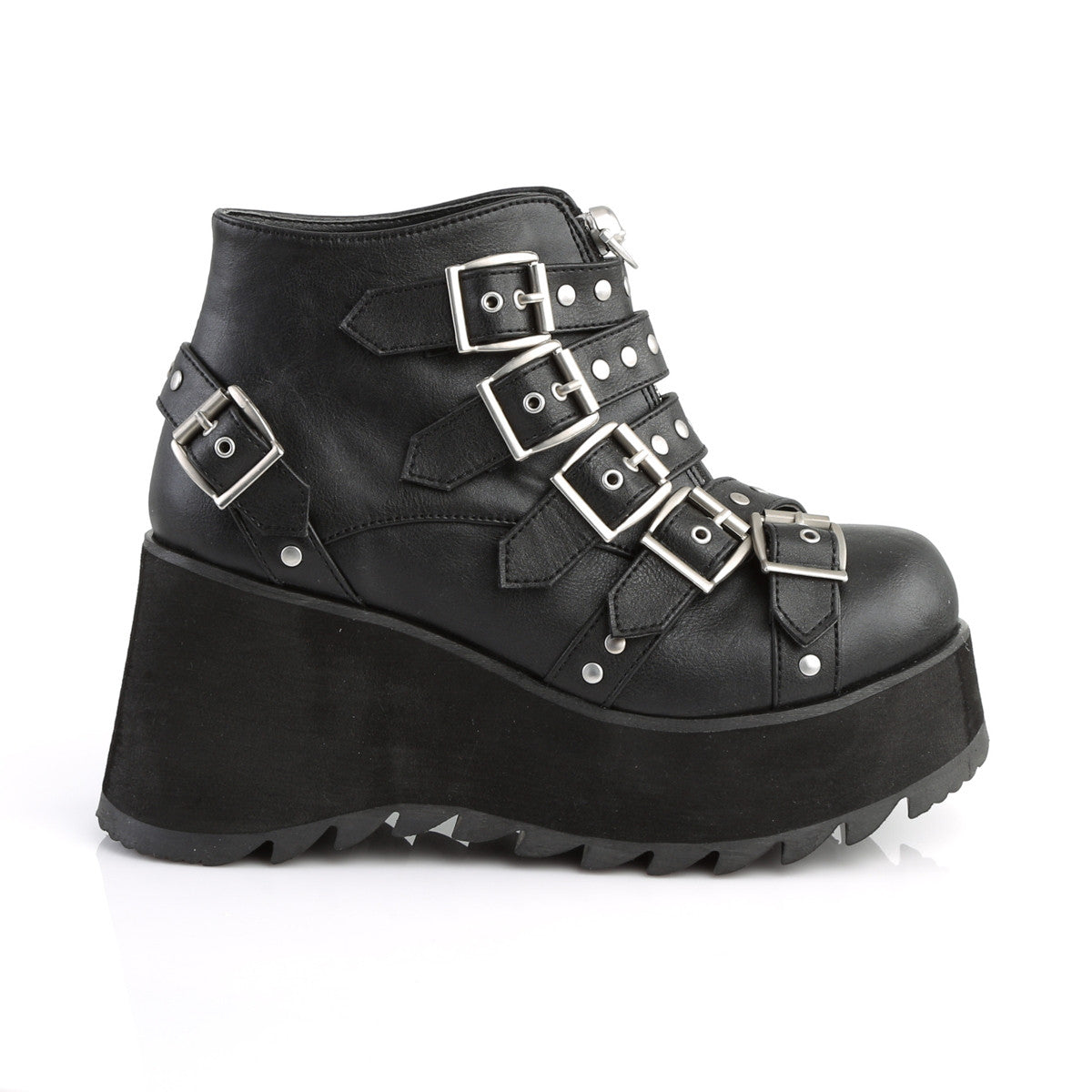 Demonia Scene 30 Black Vegan Leather