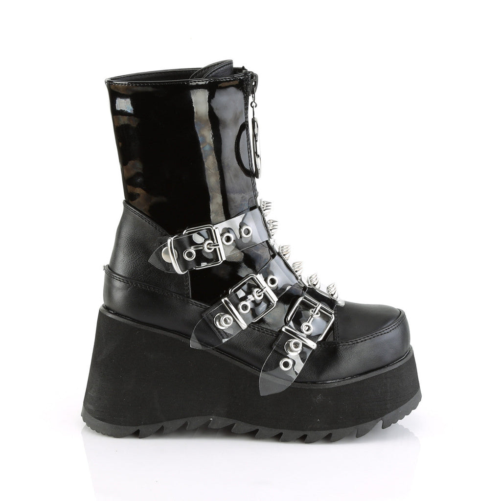 Demonia Scene 51 Black Vegan Leather