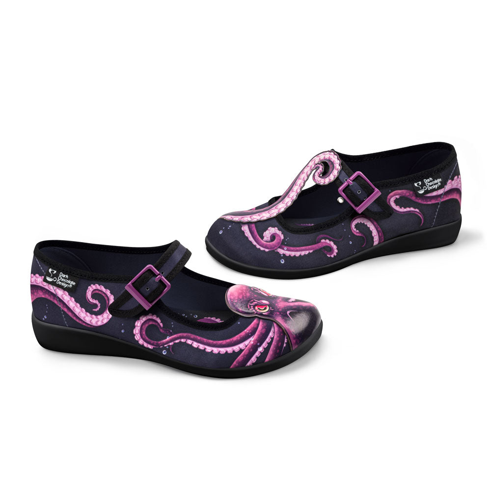 Chocolaticas® Sea Demon Octopus Tentacles Mary Jane Flat