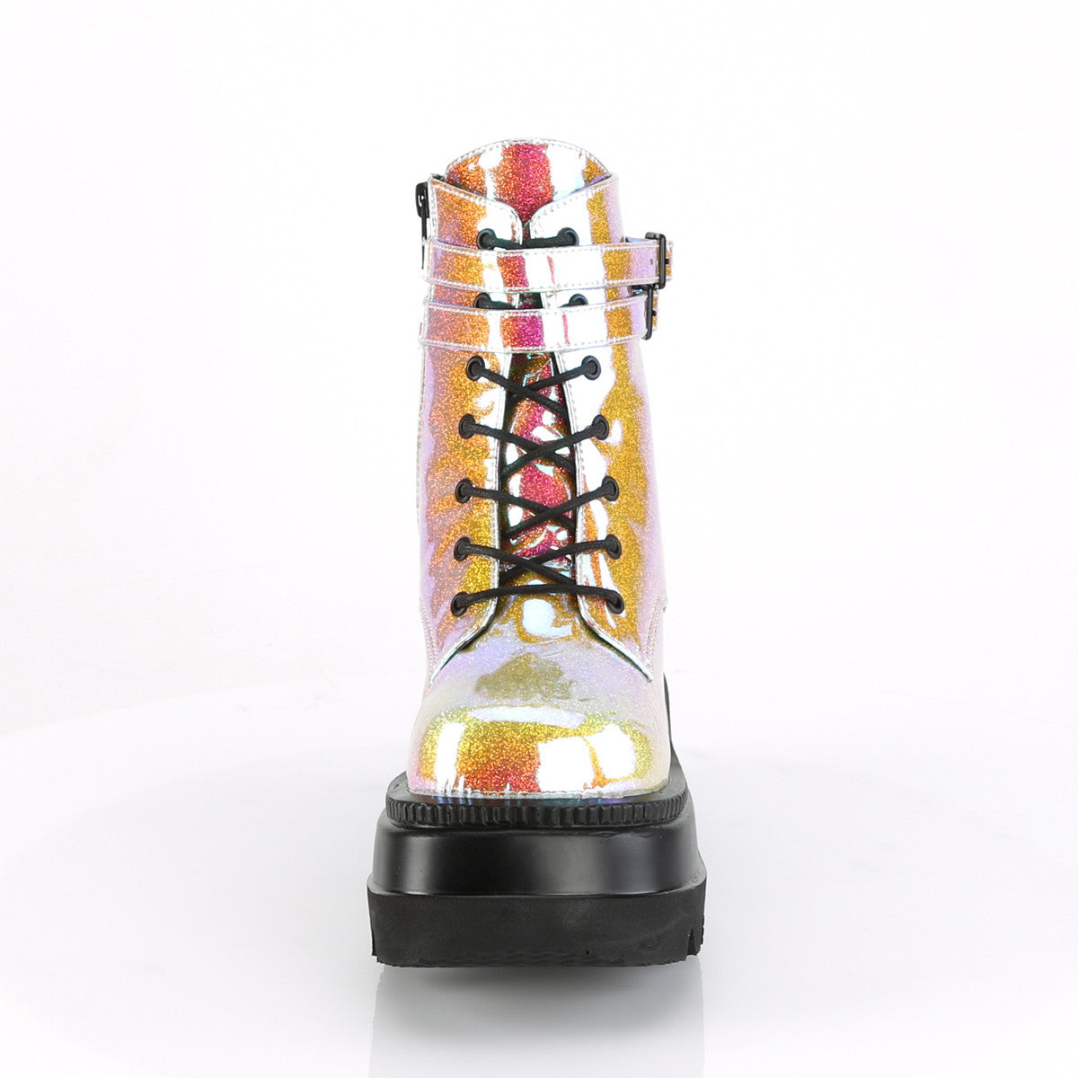 Demonia Shaker 52 Pink Shifting Glitter Vegan Leather
