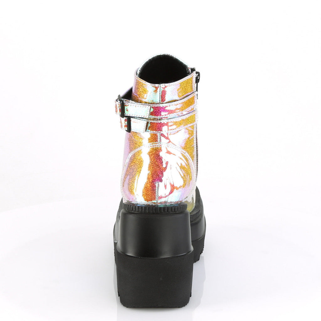 Demonia Shaker 52 Pink Shifting Glitter Vegan Leather