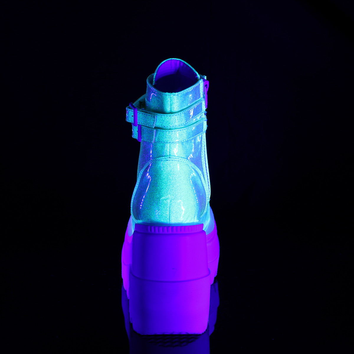 Demonia Shaker 52 UV Green Shifting Glitter Vegan Leather