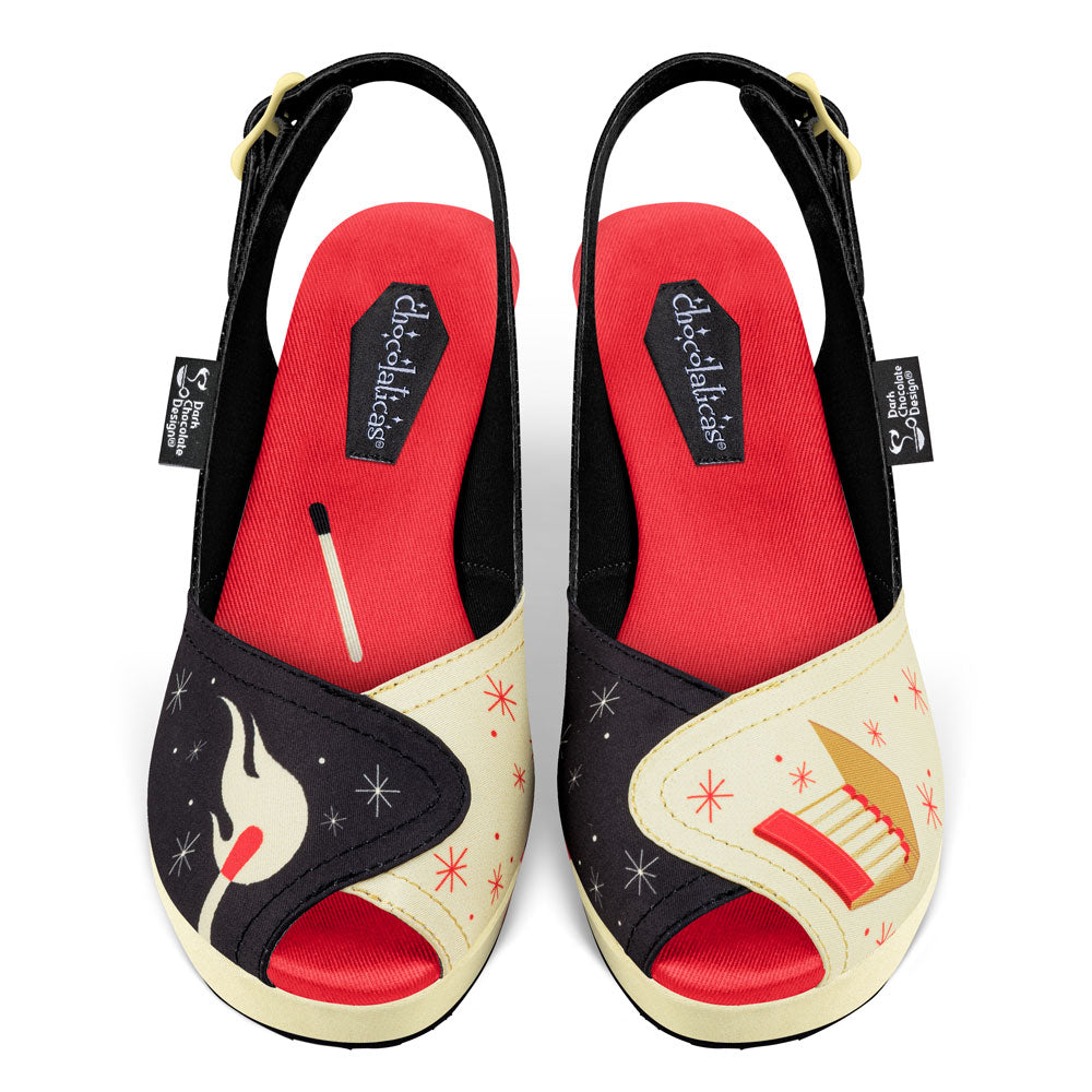 Chocolaticas® She's On Fire Slingback Sandal
