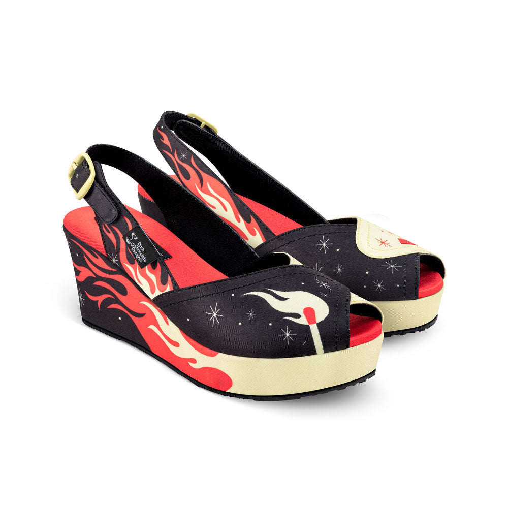 Hot Chocolate Design Chocolaticas® She's On Fire Women's Sandal