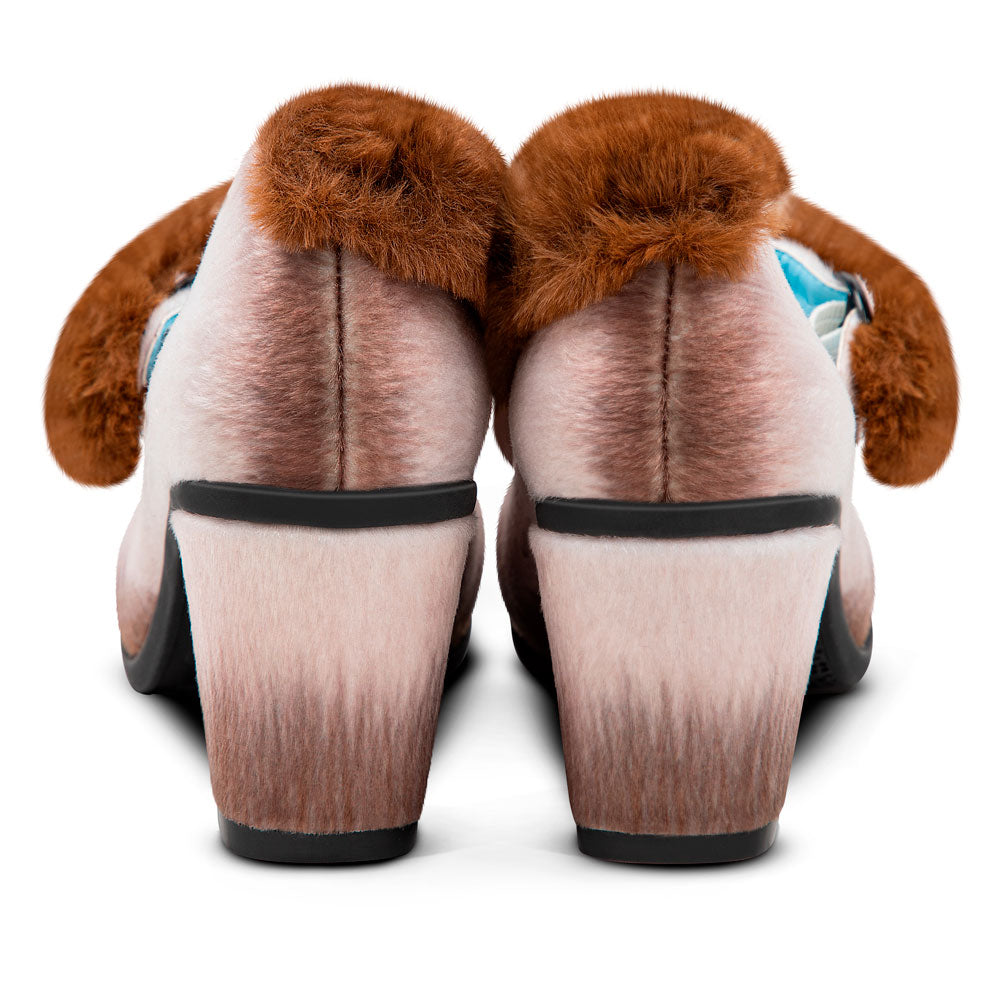 Chocolaticas® Siamese Cat Mid Heels Mary Jane Pump