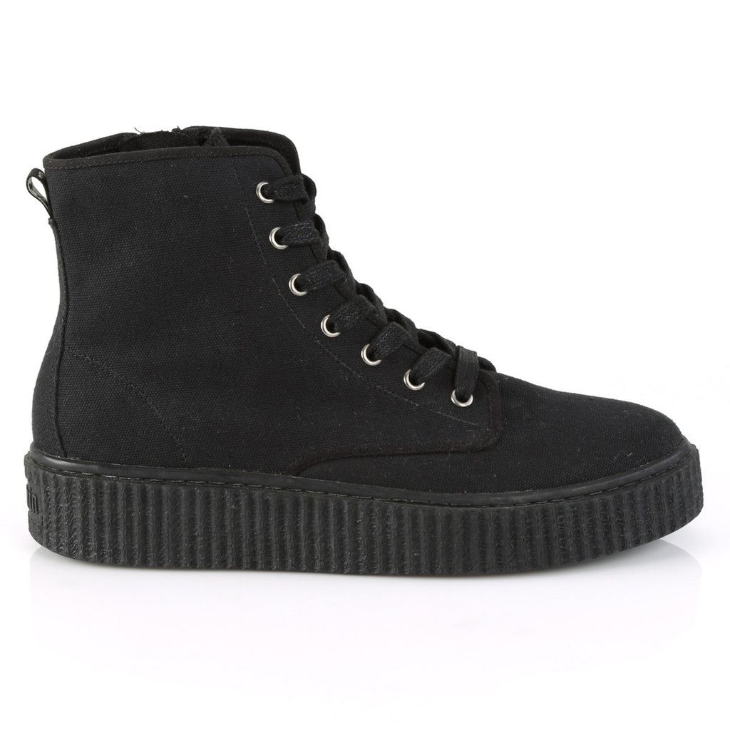 Demonia Sneeker 201 Black Canvas