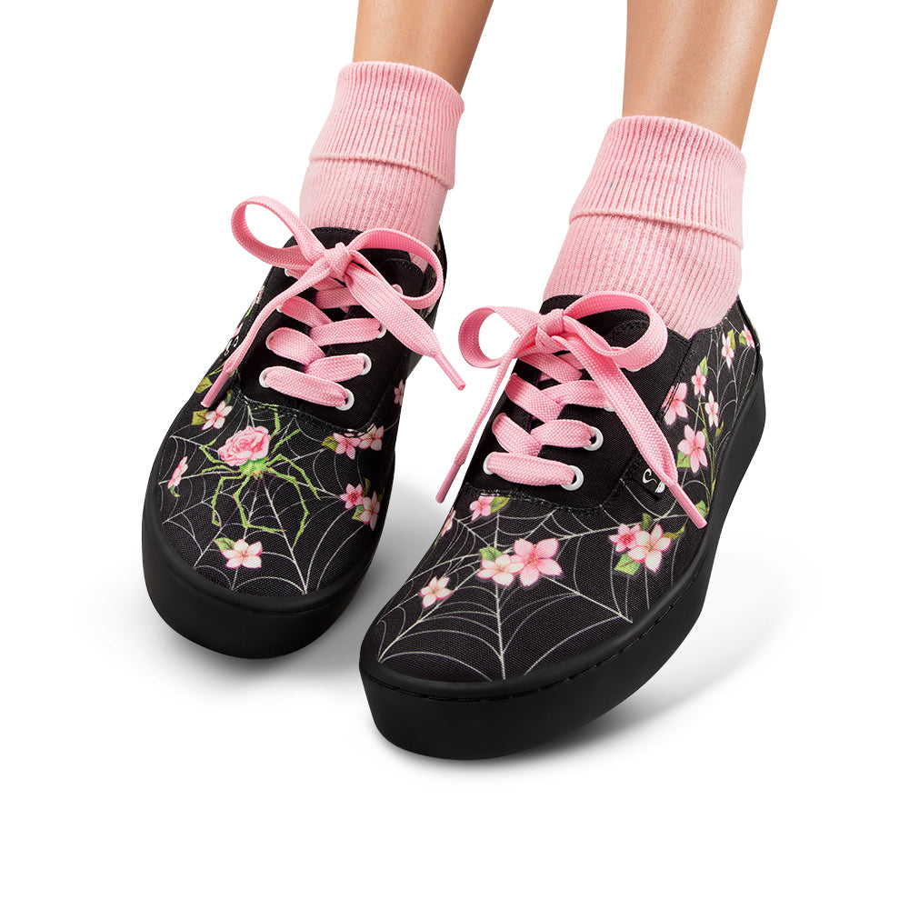Spider Blossom Spiderweb Black Sneaker