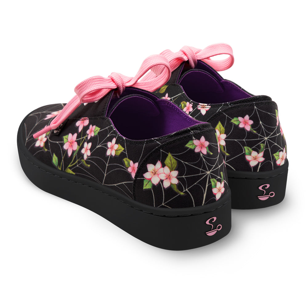 Spider Blossom Spiderweb Black Sneaker