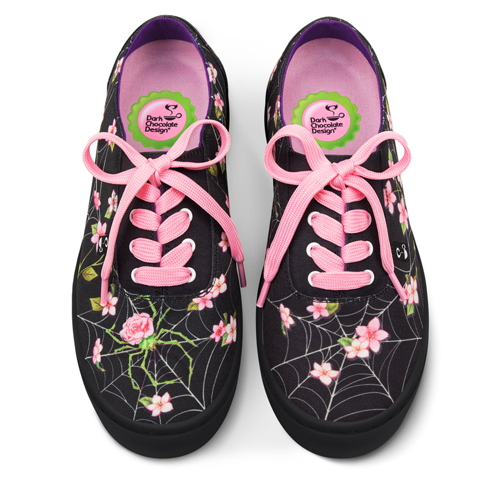 Spider Blossom Spiderweb Black Sneaker