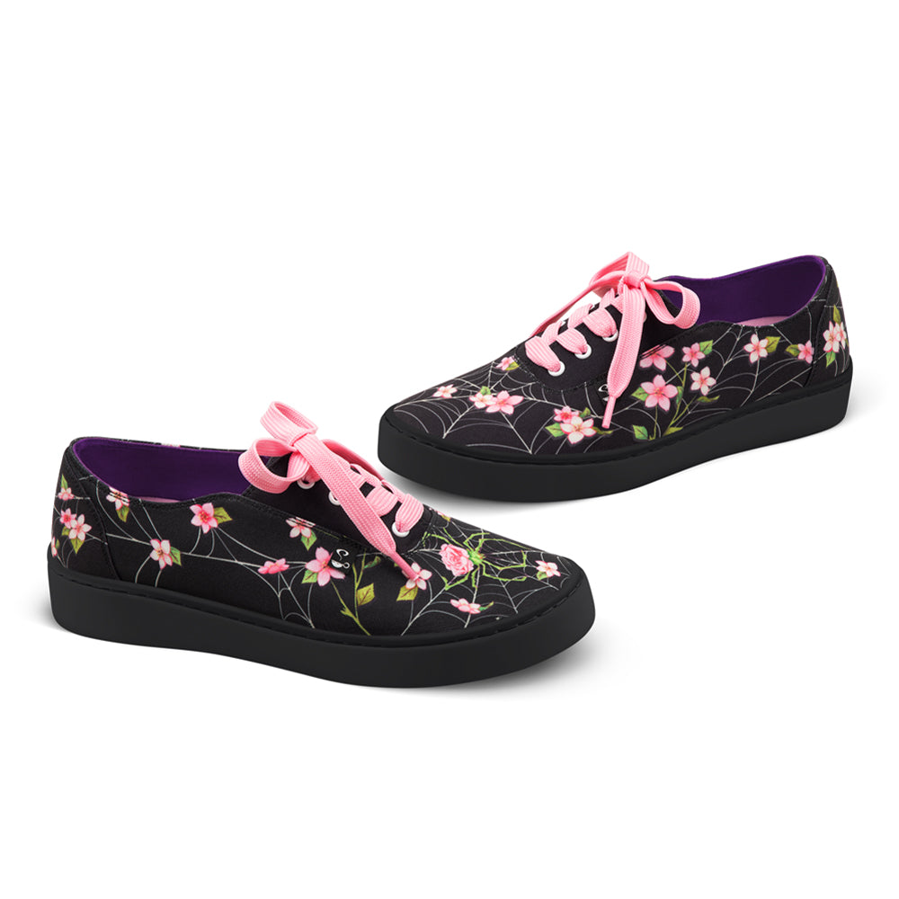 Spider Blossom Spiderweb Black Sneaker