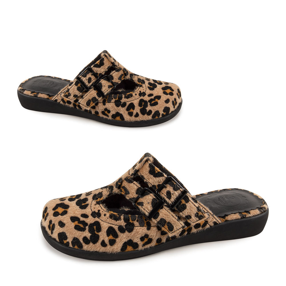 Chocolaticas® Spotted Leopard Women's Clog
