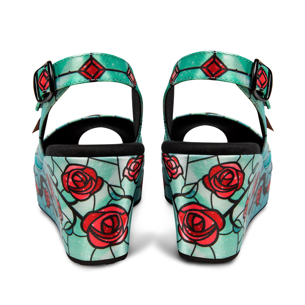 HChocolaticas® Stained Roses Slingback Sandal