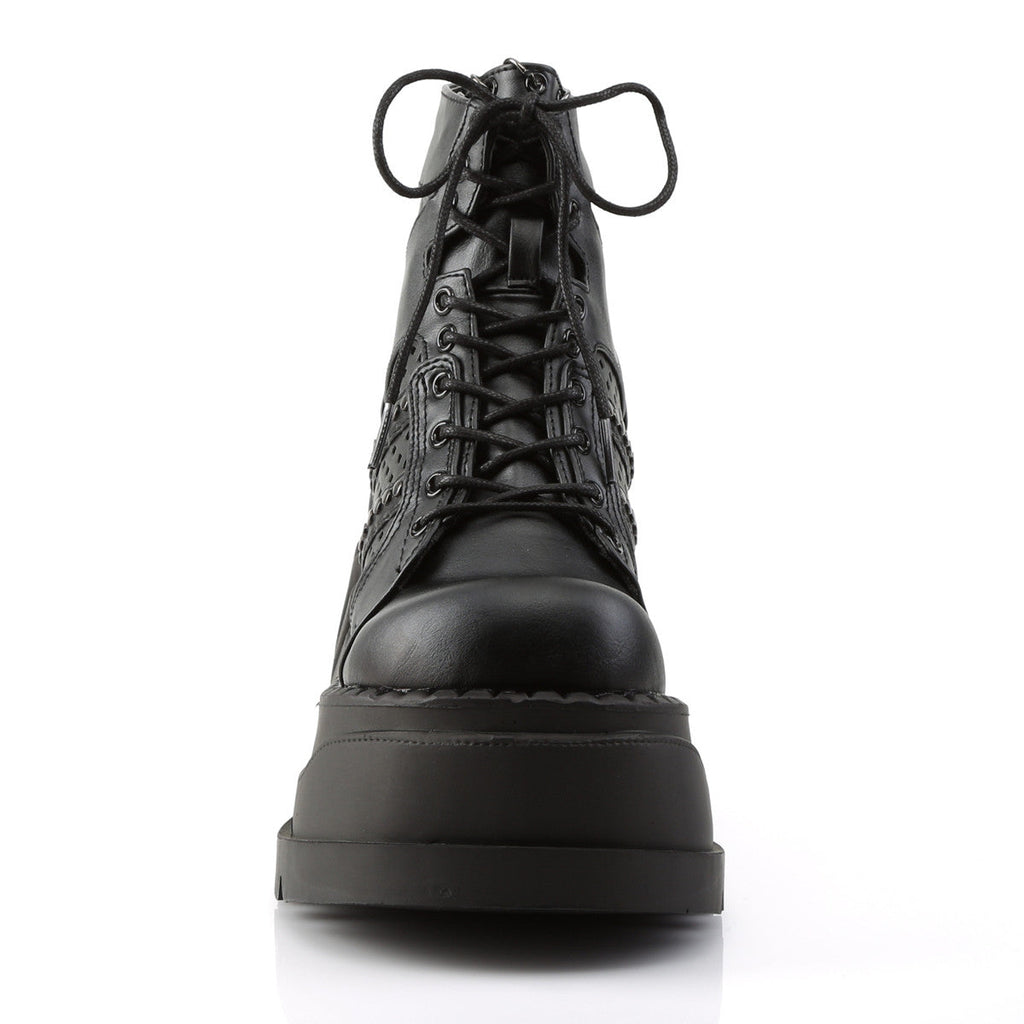 Demonia Stomp 12 Black Vegan Leather
