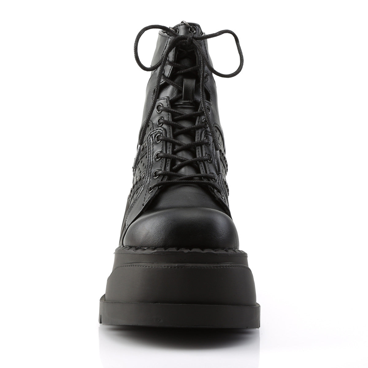 Demonia Stomp 12 Black Vegan Leather