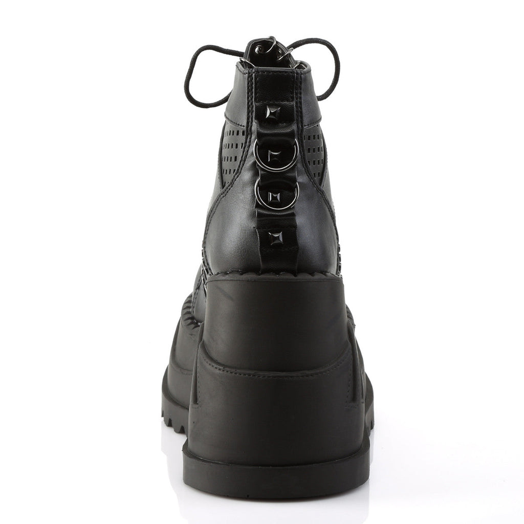 Demonia Stomp 12 Black Vegan Leather