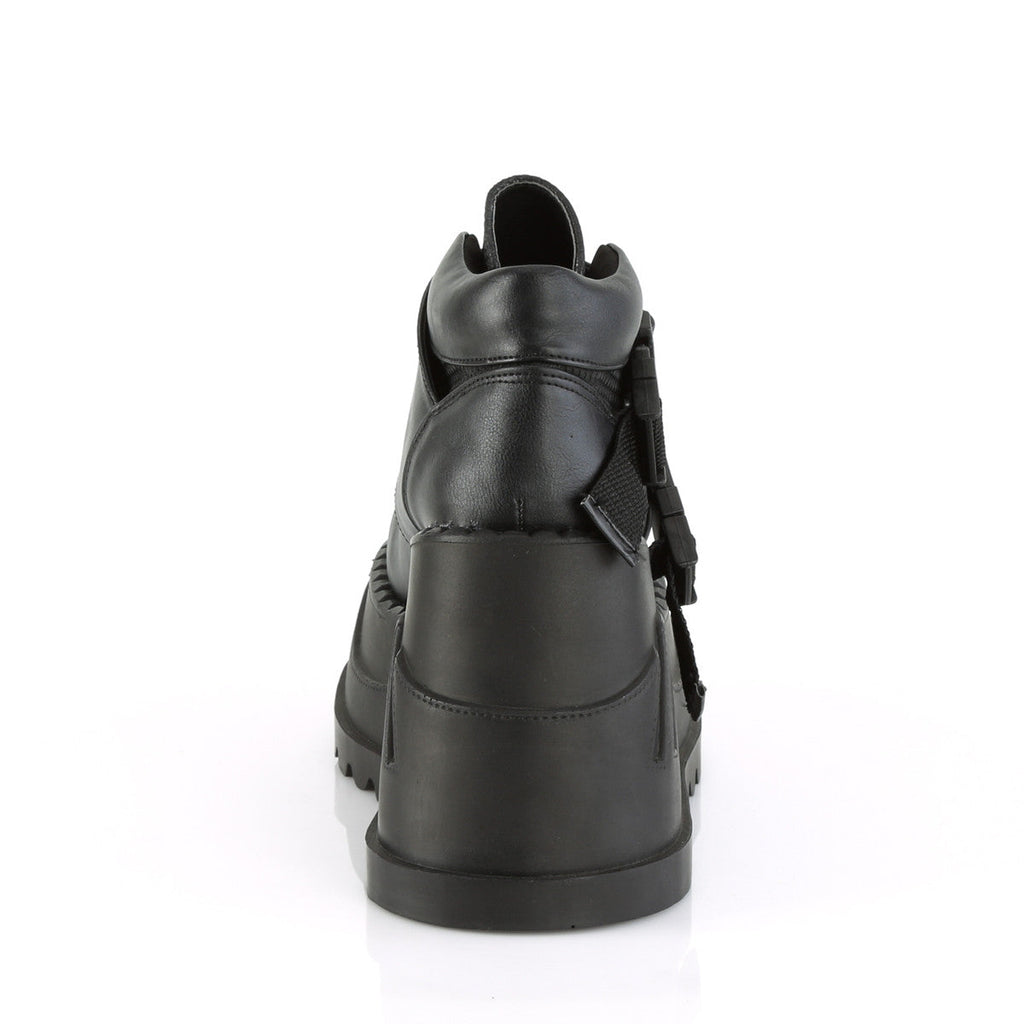 Demonia Stomp 15 Black Vegan Leather