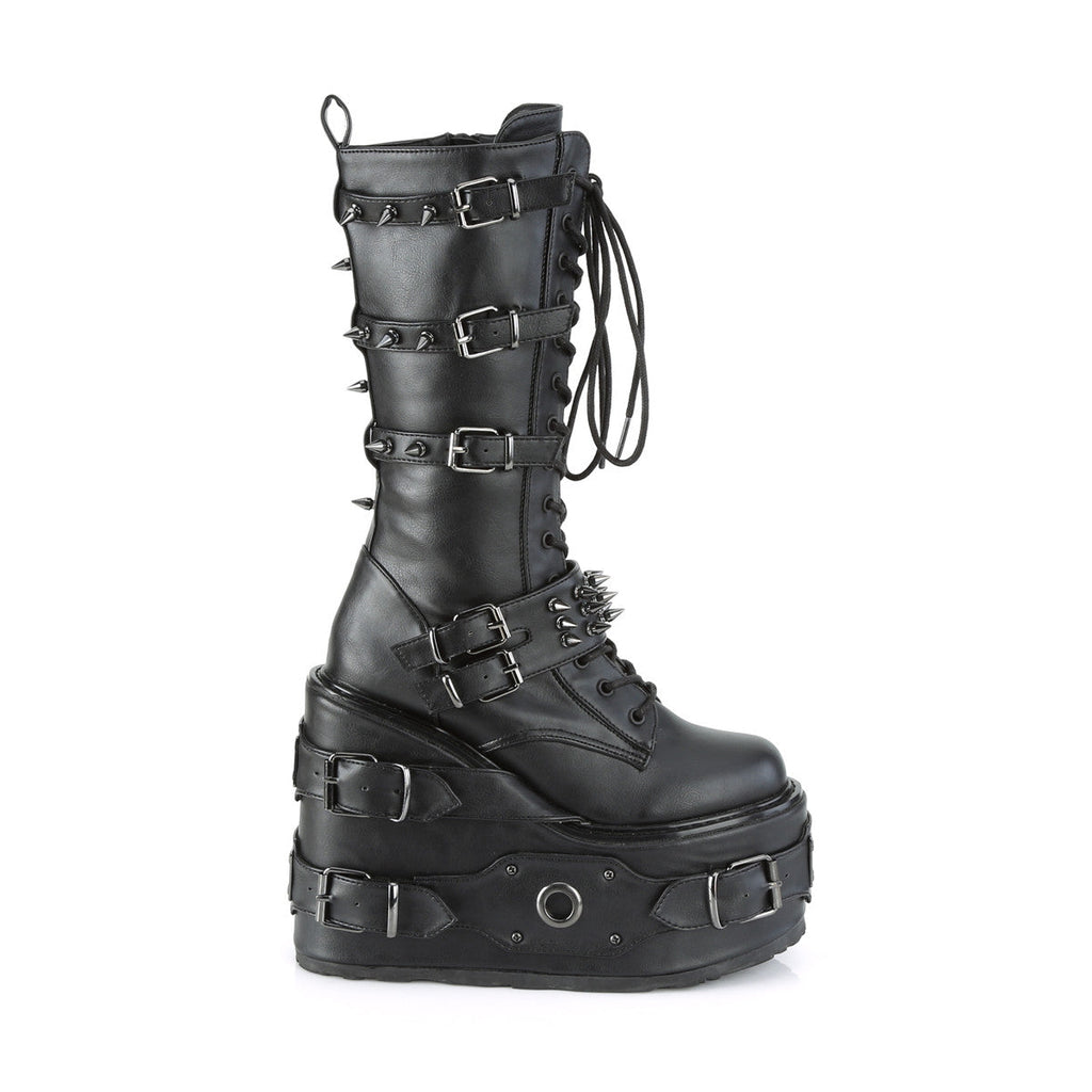 Demonia Swing 327 Black Vegan Leather