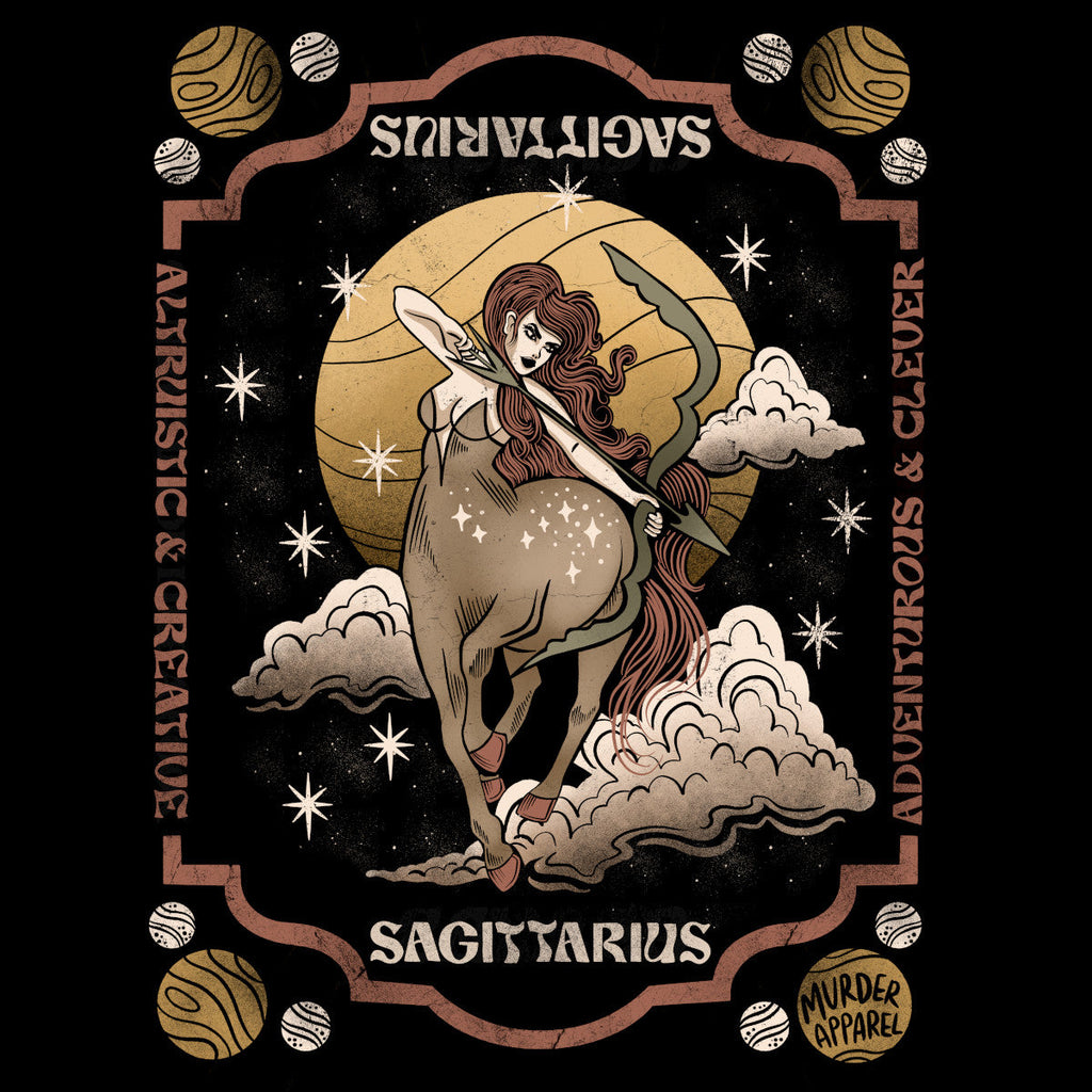 Murder Apparel Sagittarius Zodiac T-Shirt