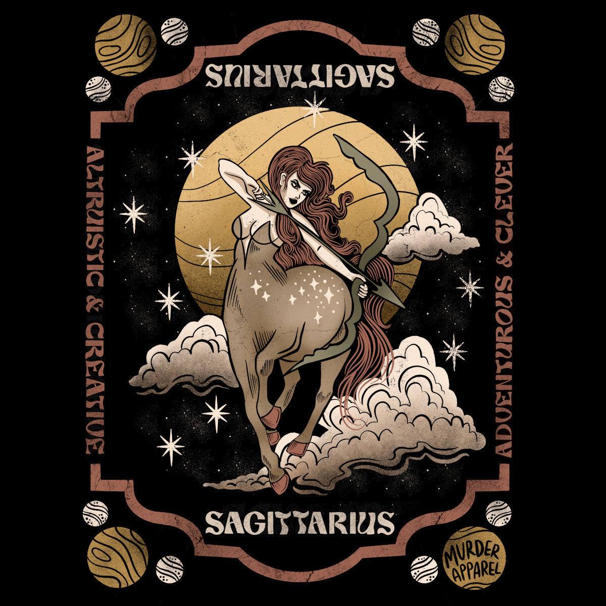 Murder Apparel Sagittarius Zodiac T-Shirt