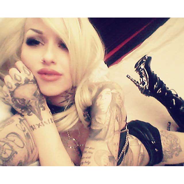 Hades HYPERION Black Patent Lace Up Knee High Boots