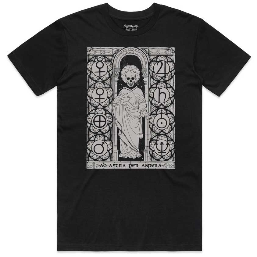 Fingers Duke Ad Astra Per Aspera Black T-Shirt