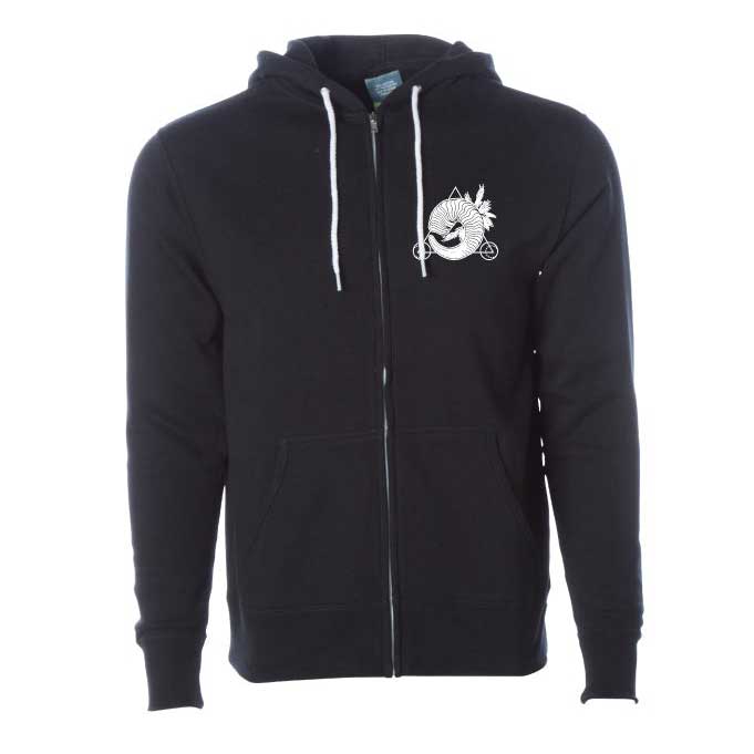 Fingers Duke Goat Skull Zip Up Hoodie