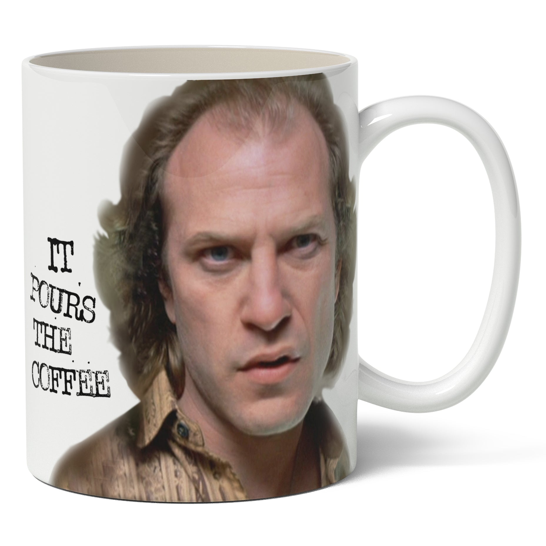 Original Underground Silence of the Lambs "It Pours the Coffee" Mug