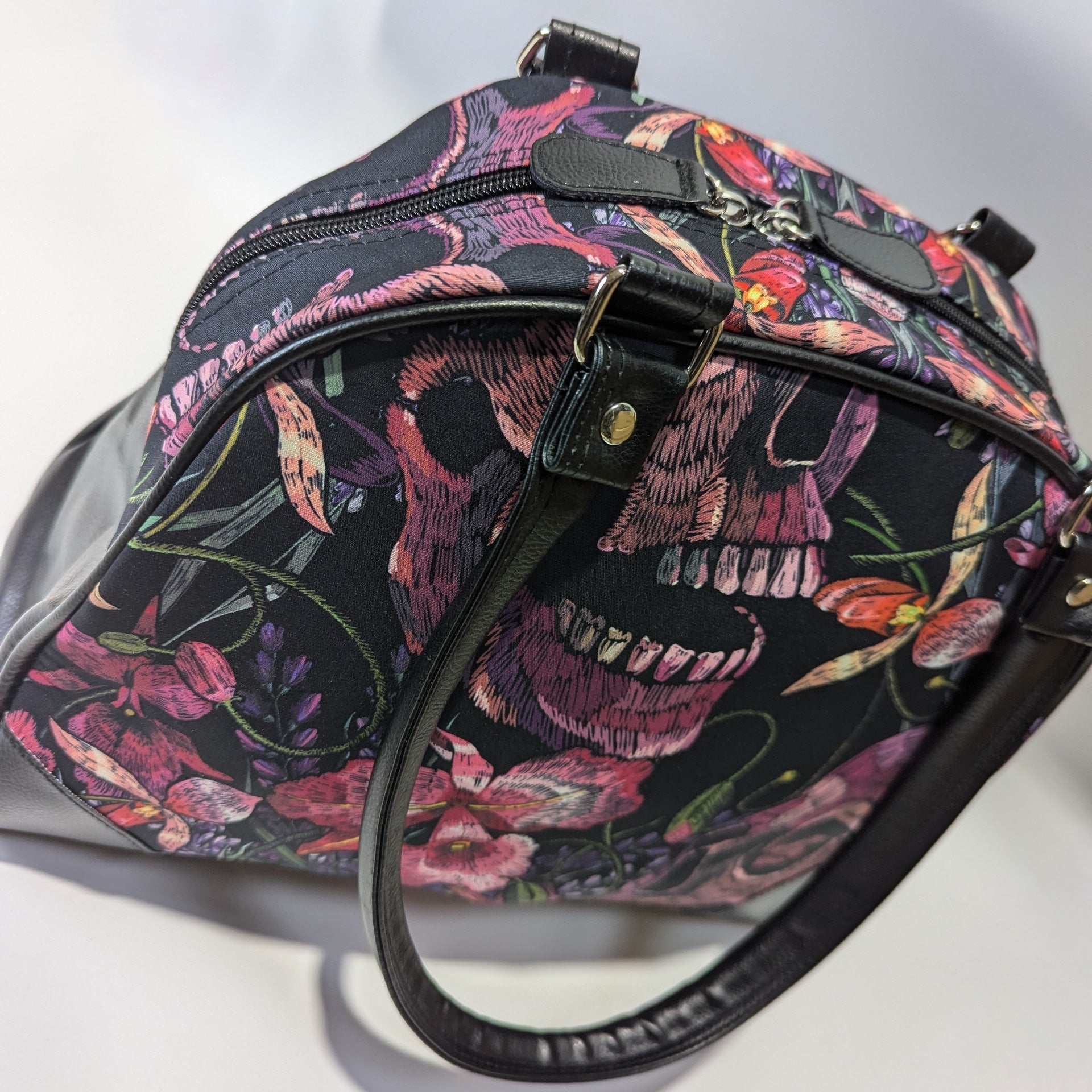 Original Underground Skulls and Flowers Purse