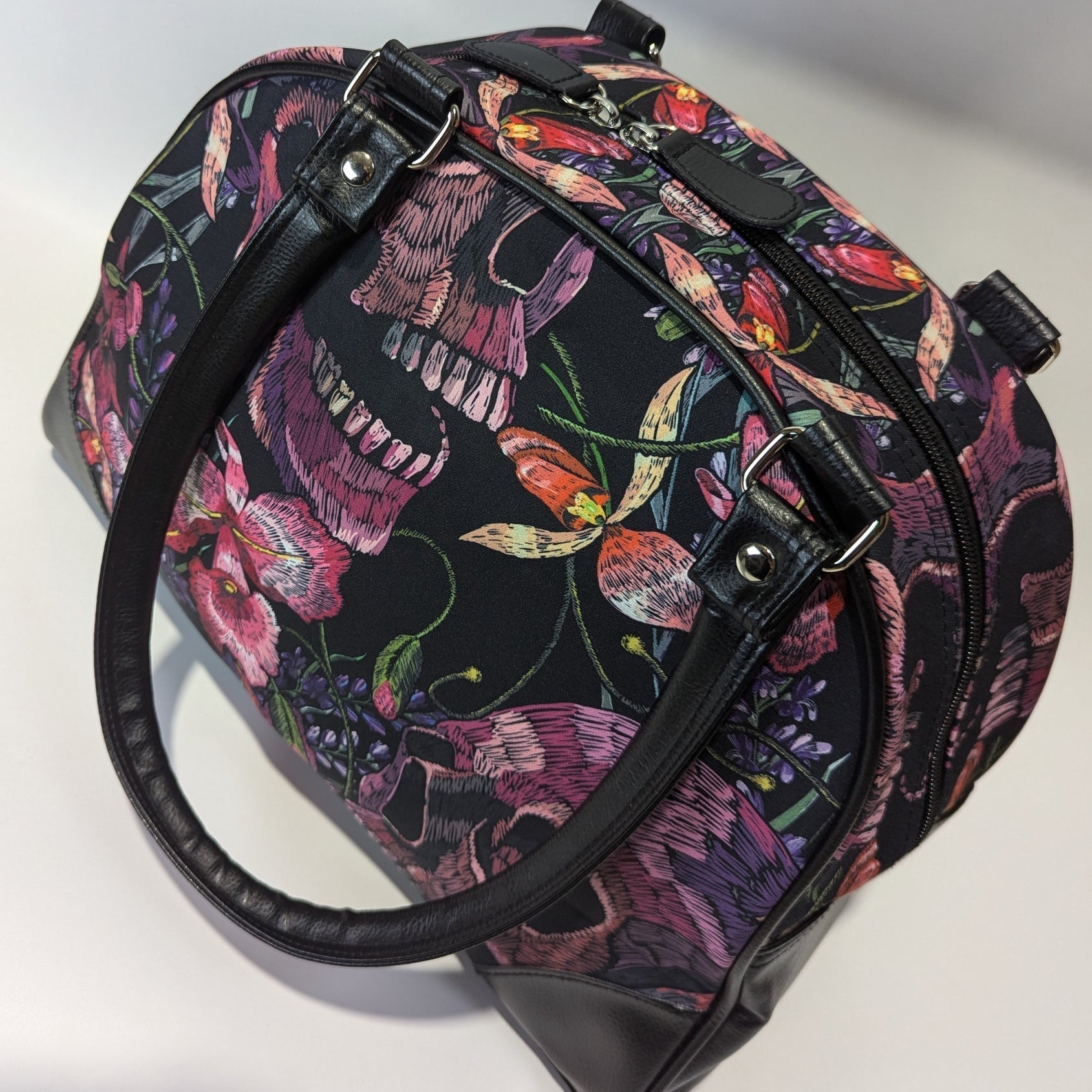 Original Underground Skulls and Flowers Purse