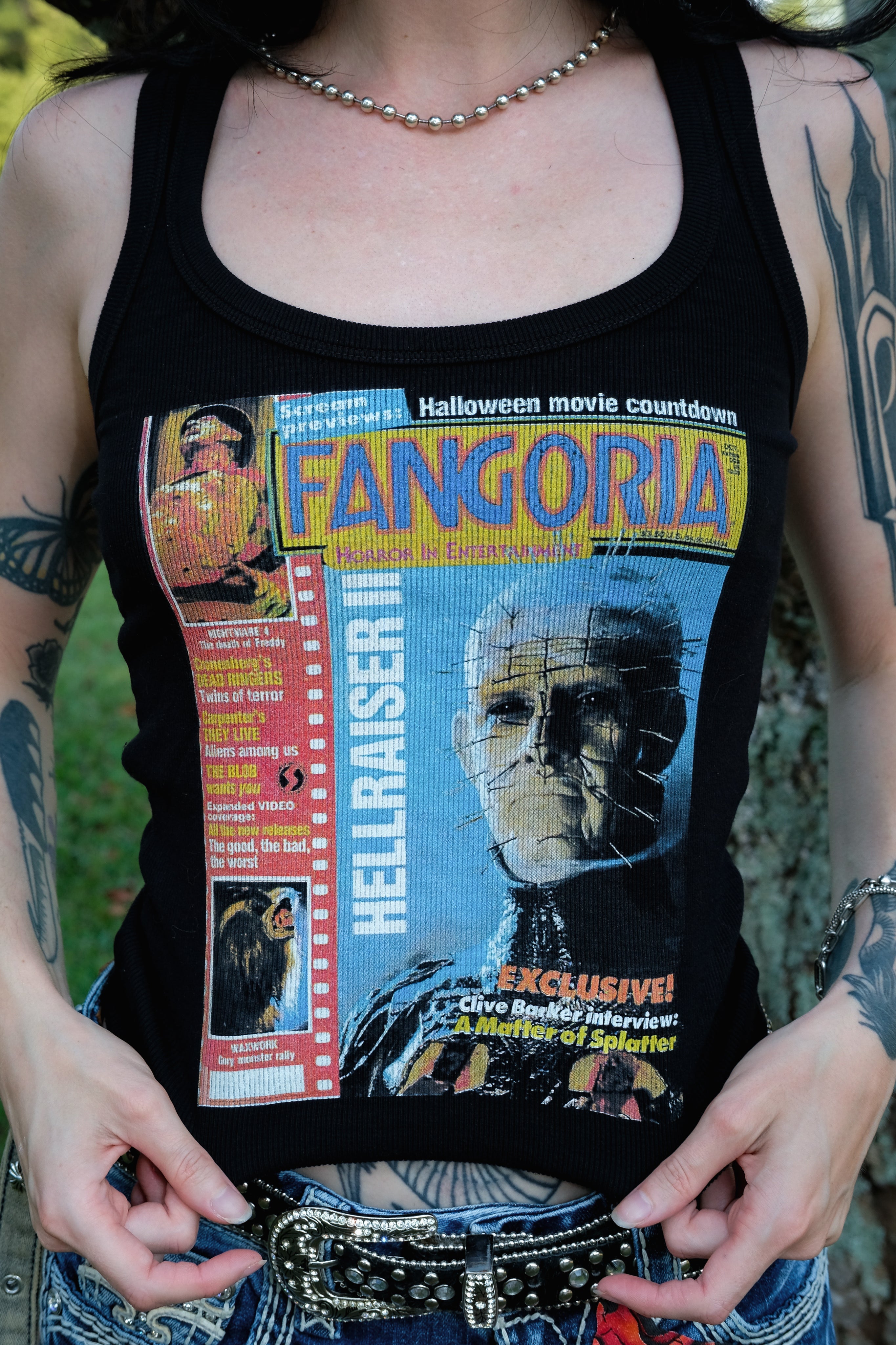 Vera's Eyecandy Pinhead X Fangoria Ribbed Tank Top