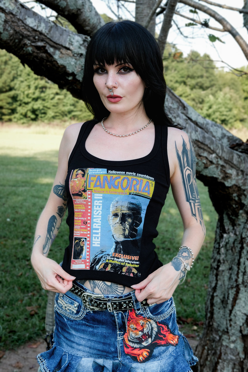 Vera's Eyecandy Pinhead X Fangoria Ribbed Tank Top